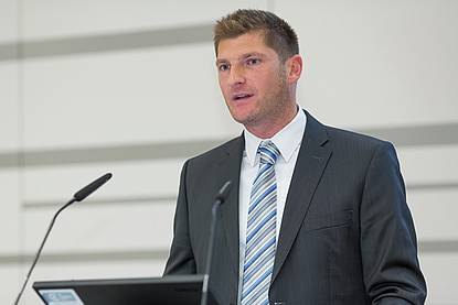 Markus Hoffmann am Sprechpult