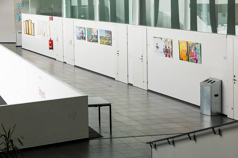Ausstellungsgang aus der Sicht von oben