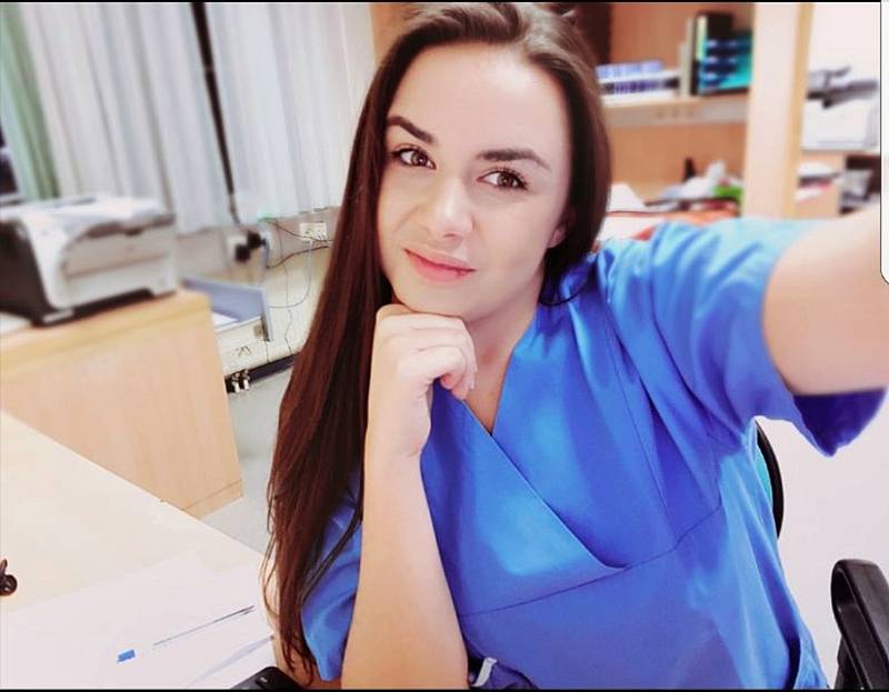 Andjela Radic, Selfie aus dem Nachtdienst, Station: Neurologische Überwachungsstation, SMZ-Süd