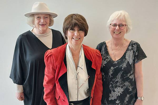 Die Spioninnen Lilli Pöttrich, Beatrice Schevitz und Heidi Thiel zu Gast an der Hochschule Campus Wien.
