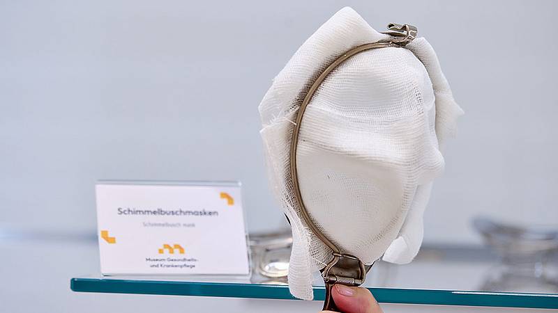 Eine Schimmelbusch Anästhesiemaske aus dem Jahr 1950