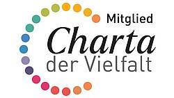 Logo with german inscription saying "Member of the Diversity Charter"