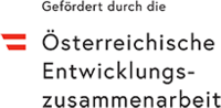 Logo mit Österreichflagge und Schriftzug Österreichische Enwicklungszusammenarbeit