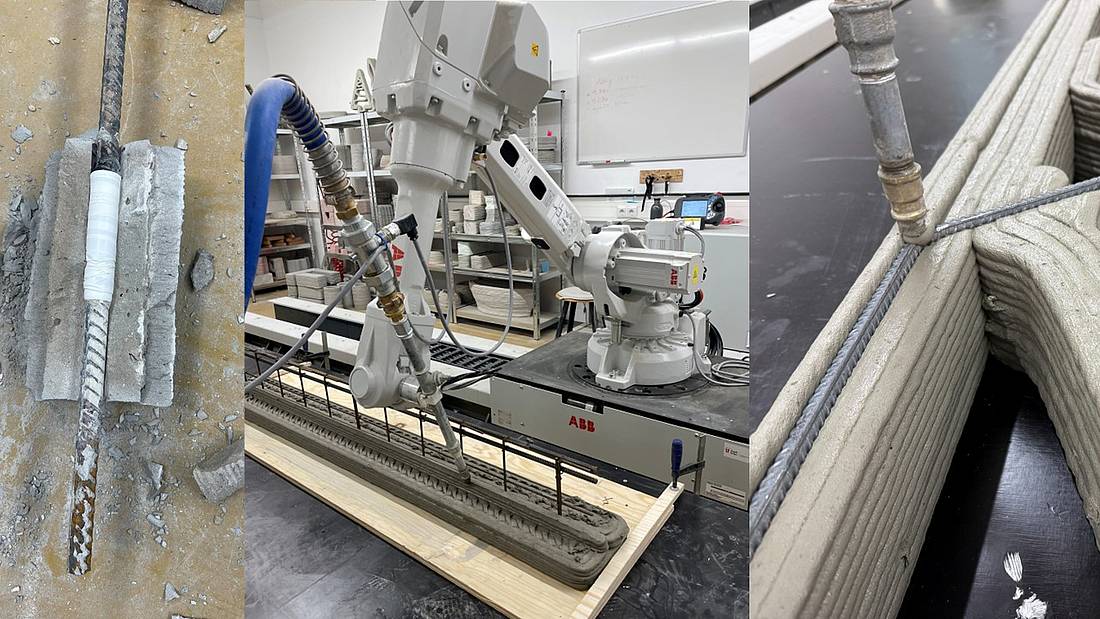 Maschine mit Stahlbeton 