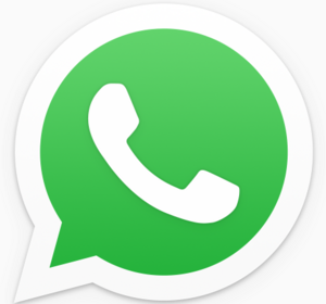 Grüne Sprechblase mit weißem Telefonhörer in der Mitte