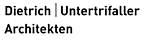 Logo Dietrich Untertrifaller Architekt Logo mit Schriftzug Dietrich Untertrifaller Architekt