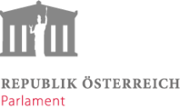 graues Icon des österreichischen Parlaments
