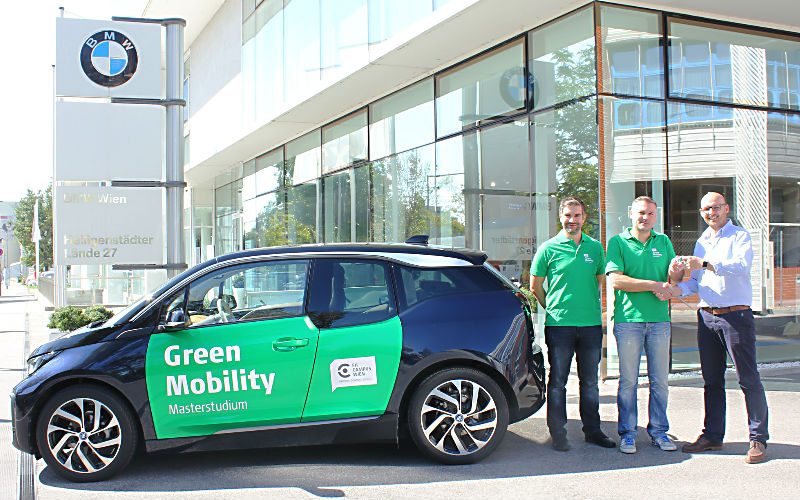 Übergabe des BMW i3 beim BMW Wien