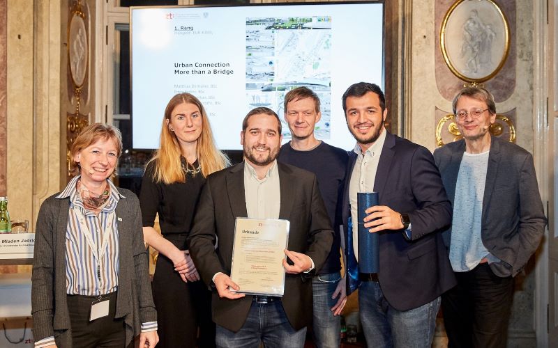 Platz 1 für Hochschule Campus Wien-Team Urban Connection More than a Bridge, © Werner Streitfelder