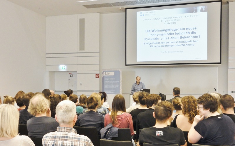 Publikum der Campus Lectures Soziales Wohnen