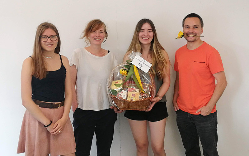 Das Gewinner-Team der Heindl-Challenge v.l.n.r.: Agnes Pröglhöf, Katharina Lindau, Sabine Vitzthum, Andreas Spitaler