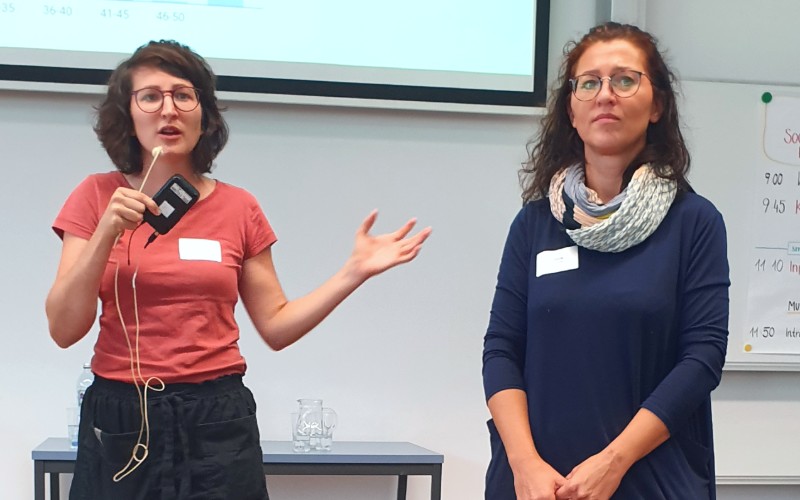 Doris Stephan und Stephanie Steyrer am IFSW Students Day