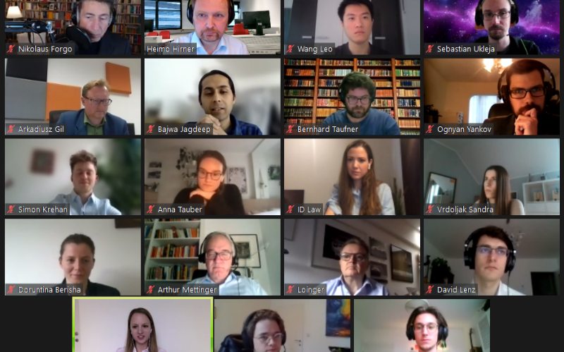 Teilnehmende des Legal Tech Hackathons im Zoom-Meeting