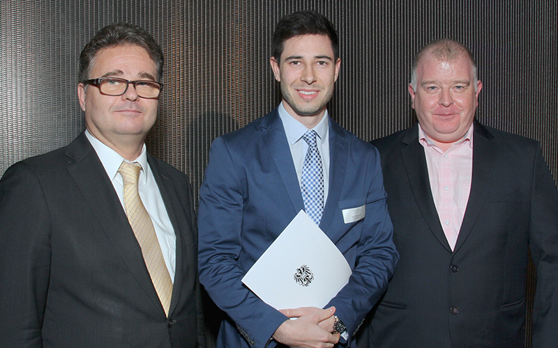 v.l.n.r.: Heribert Wulz / BM für Bildung, Wissenschaft und Forschung, Marcus Tötzl, Paul Watson / Lehre und Forschung Hochschule Campus Wien. © Willy Haslinger