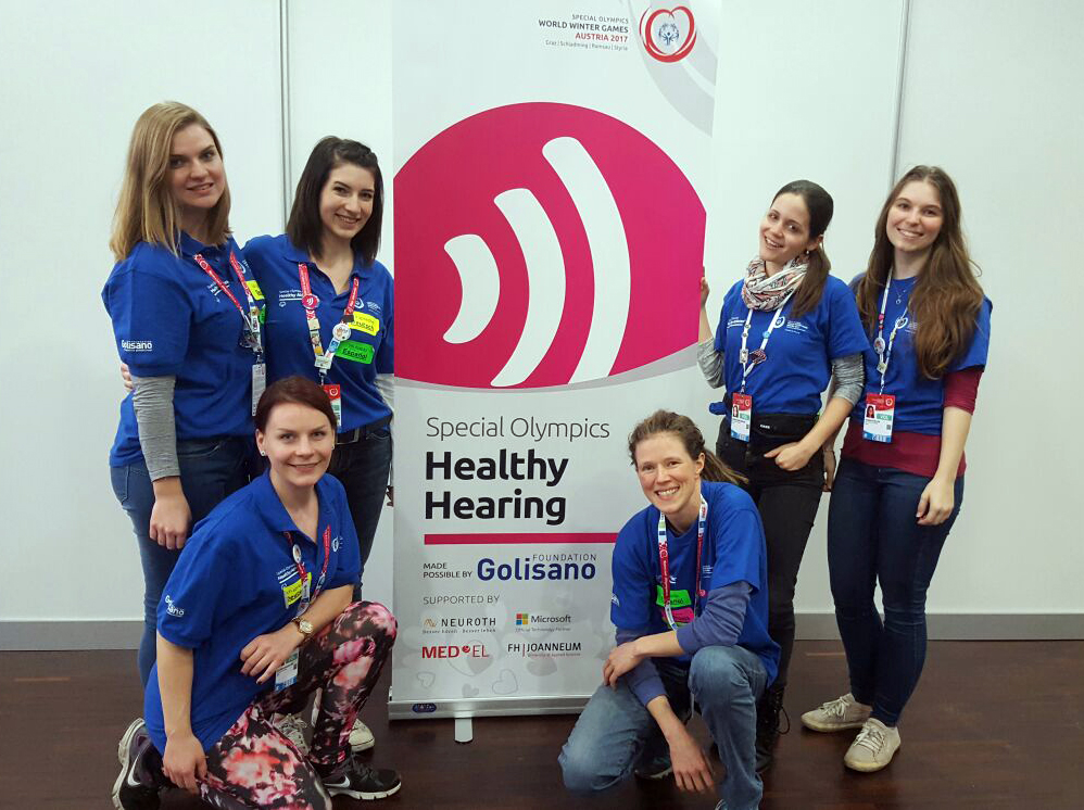 Studierende bei den Special Olympics Wintergames