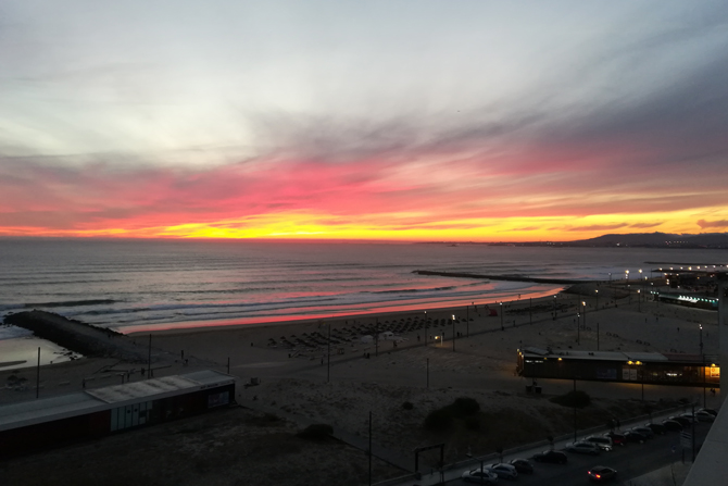 Strand bei Sonnenuntergang