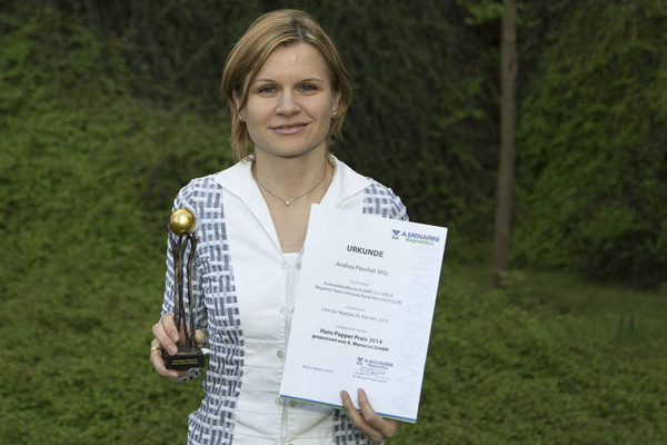 Andrea Peschel, Hans Popper Preis 2014 der Österreichischen Gesellschaft für Pathologie