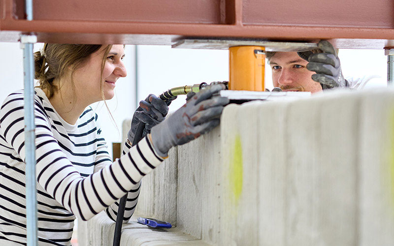 two researchers working together on a project