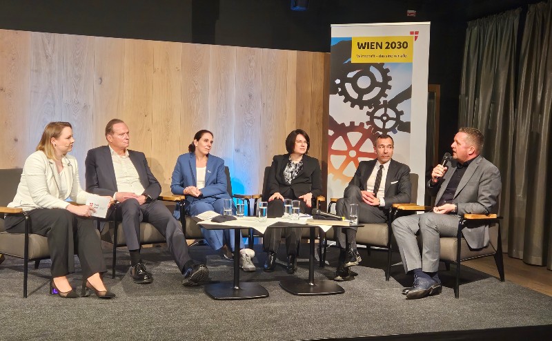 Die Diskutant*innen der Veranstaltung. 