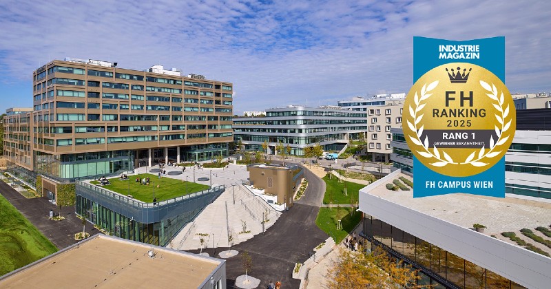 Der Campus der Hochschule Campus Wien am Alten Landgut. 