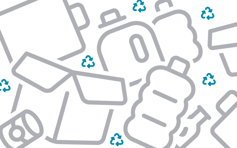 Verpackungen grafisch aufbereitet. 