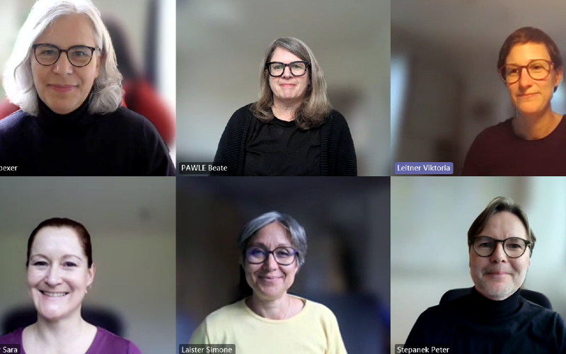 © privat Das Vorsitzteam des Bündnis Nachhaltige Hochschulen bei einer Online-Sitzung.